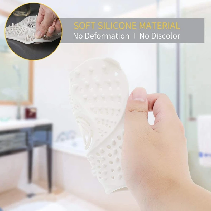 

6Pcs Anti-Blocking Hair Catcher Stopper Plug Shower Floor Drain Covers Sink Strainer Filter for Bathroom Kitchen