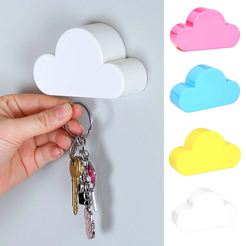 

Creative cloud magnet keychain key storage device anti-lost key hanger durable magnetic hook household kitchen accessories