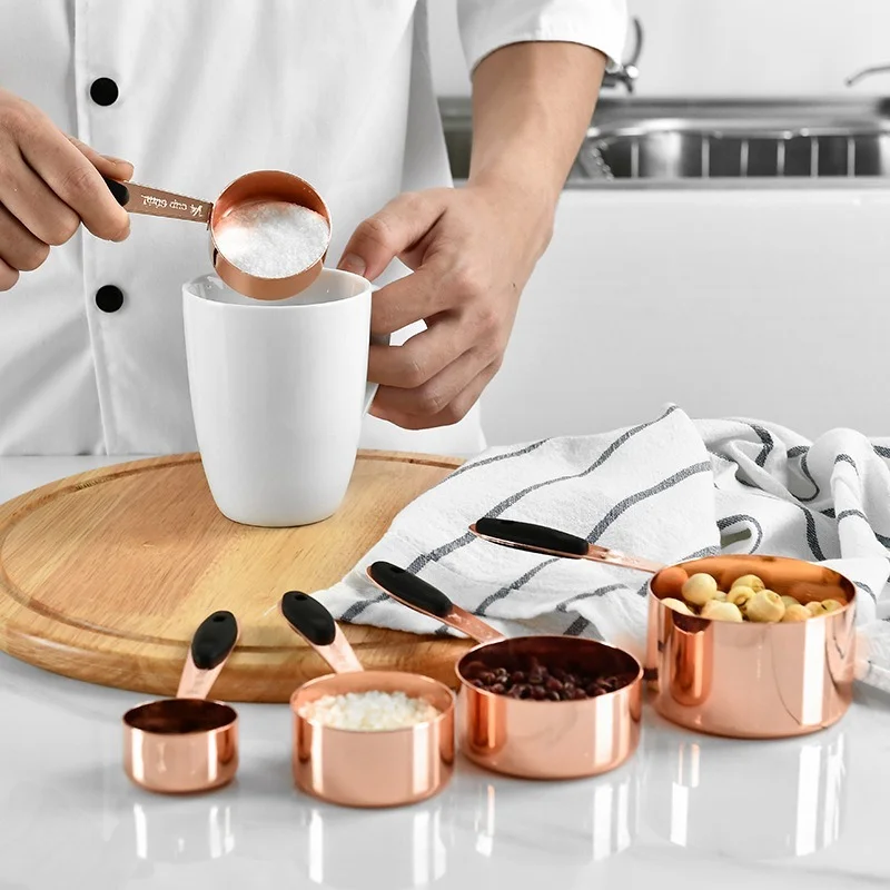 

Measuring Cup Liquid Tea Coffee Flavoring Cup Stainless Steel Measuring Spoon Set Nordic Kitchen Baking Tools Measuring Cup