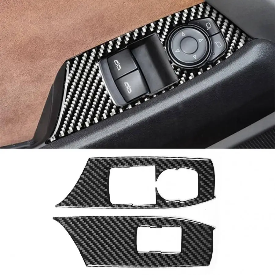 Карбоновая левосторонняя панель управления окном для Шевроле Камаро 2017 2018 2019