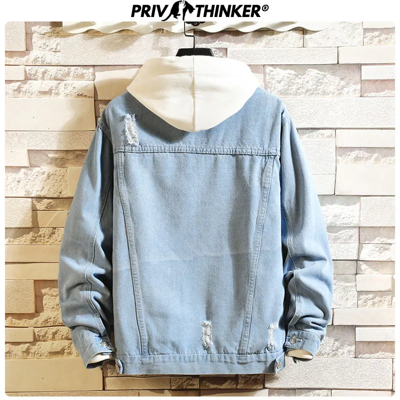 Privathinker,, однотонная, повседневная, тонкая, Мужская джинсовая куртка, хип-хоп, 5XL, куртка-бомбер, мужская, высокое качество, ковбойская, мужская, осенняя куртка, топы