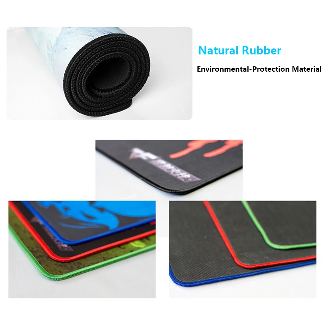 

80x30cm/90x40cm RGB Luminous Gaming Mouse Pad Colorful Oversized Desk Mat For Mechanical Keyboard Mouse - World Map Pattern