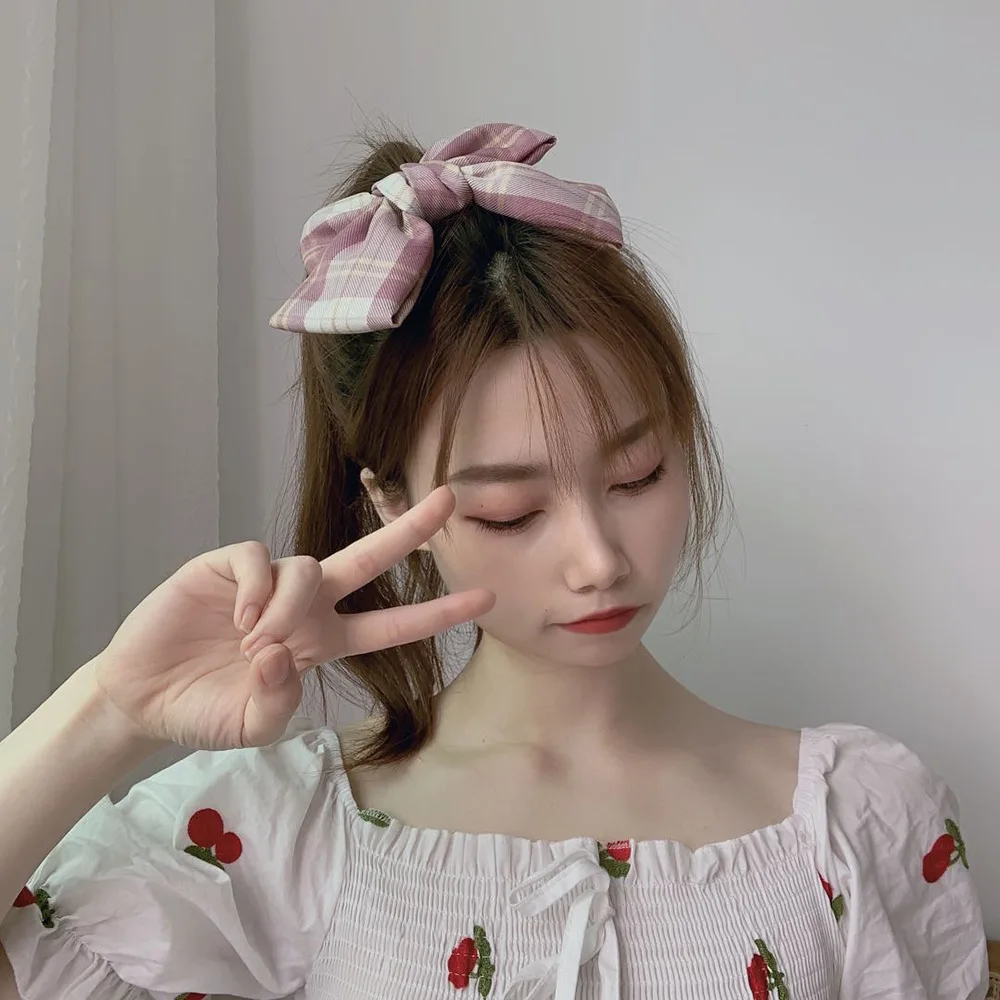 Заколка для волос с большим бантом женская атласная Модная заколка Пряжка 10