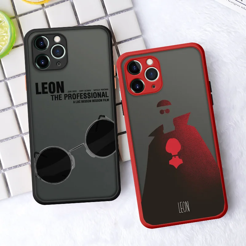 

Killer Leon Professional Uncle Girl Couple Phone Case For iPhone 7 11 Pro 12 XS MAX X XR SE20 8 6 Plus Hard Transparent Cover