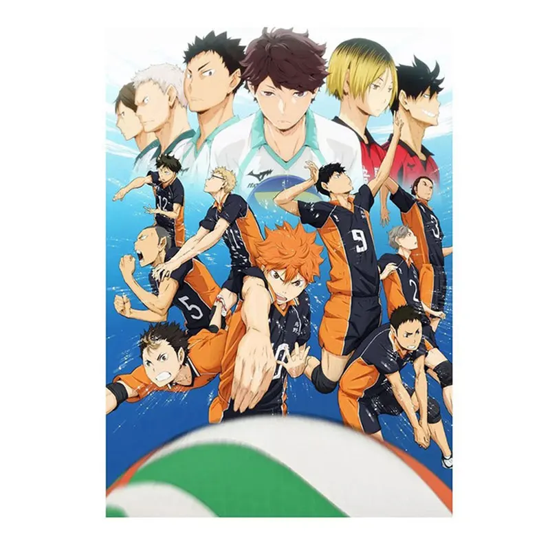

Haikyuu!! Anime Poster And Prints Japanese Animation Cartoon Sports Volleyball Canvas Painting Wall Art Pictures Home Decoration