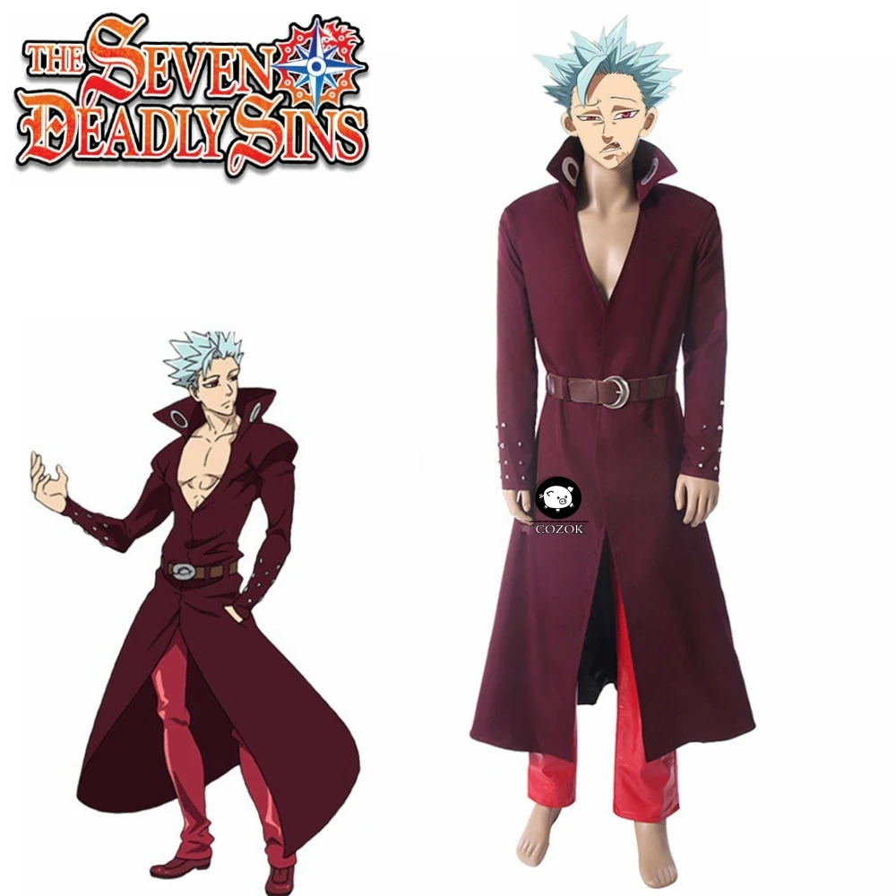 Костюм для косплея Бана из аниме Семь смертных грехов униформа искусственной