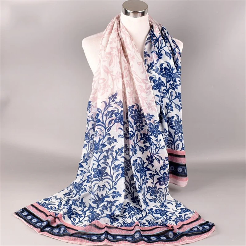 Женский градиентный Блестящий вуаль длинный хиджаб шарф платок обёрточная