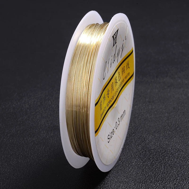 Прочная медная проволока из золотого сплава 1 рулон/шт диаметр 0 2 3 4 5 6 7 8 мм