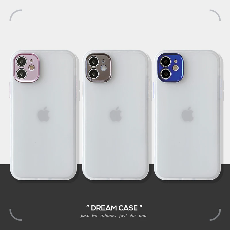 Прозрачный матовый съемный защитный чехол для камеры с покрытием iPhone 12 Mini 11 Pro XS Max