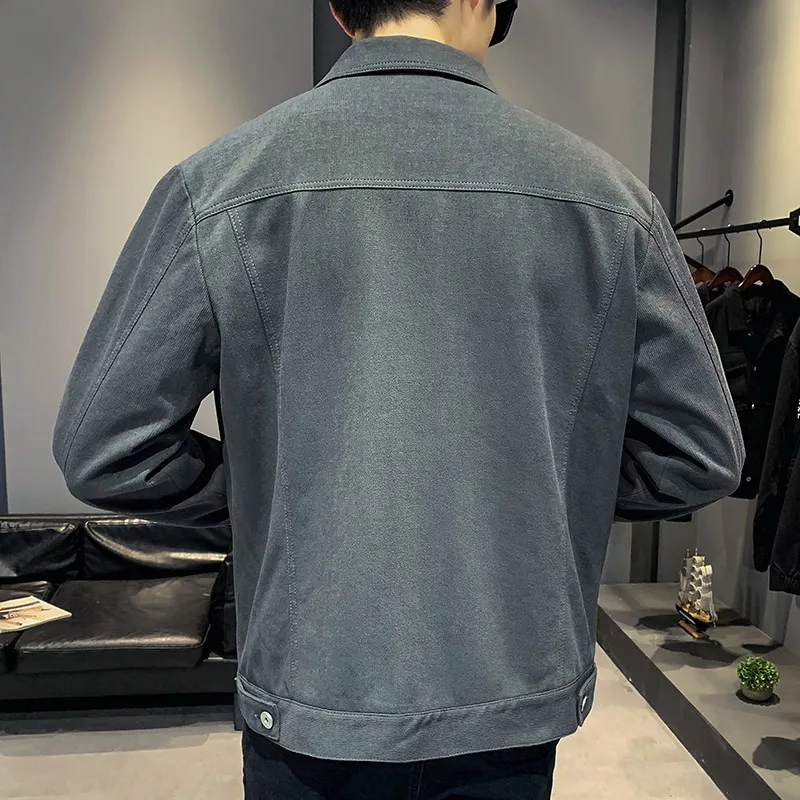 Мужская куртка весна осень Корейская трендовая Пинцет Новинка 2019 приталенная