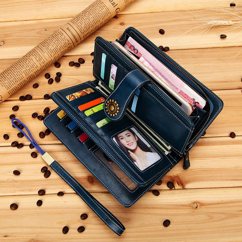 Женский Длинный кошелек Горячая Распродажа брендовый женский клатч из