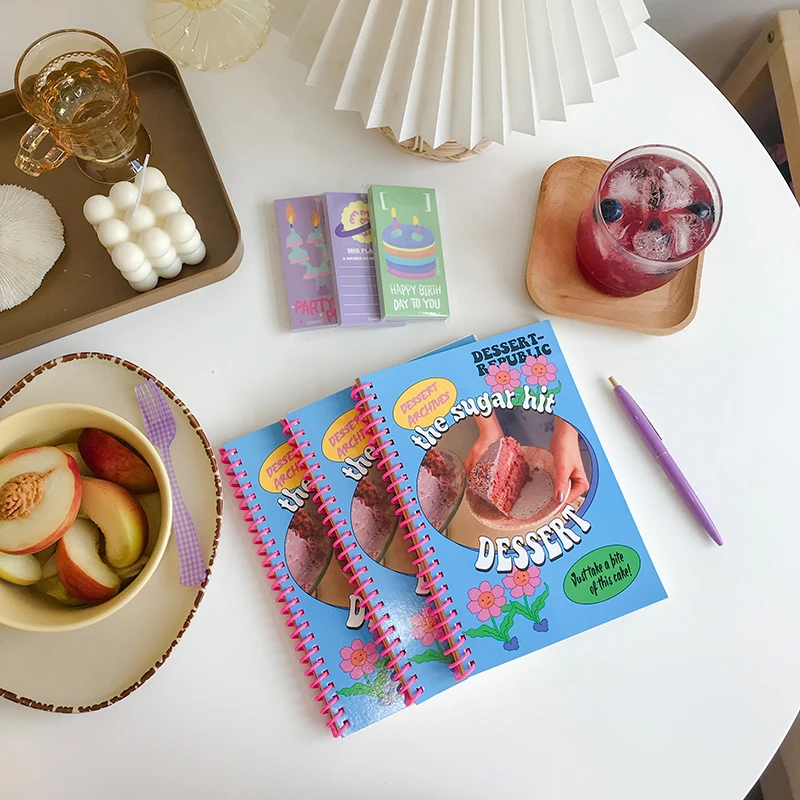 100pages Mixed Color A5 Journal Notebook DIY Scrapbook General Diary Memo Notepad School Supplies | Канцтовары для офиса и