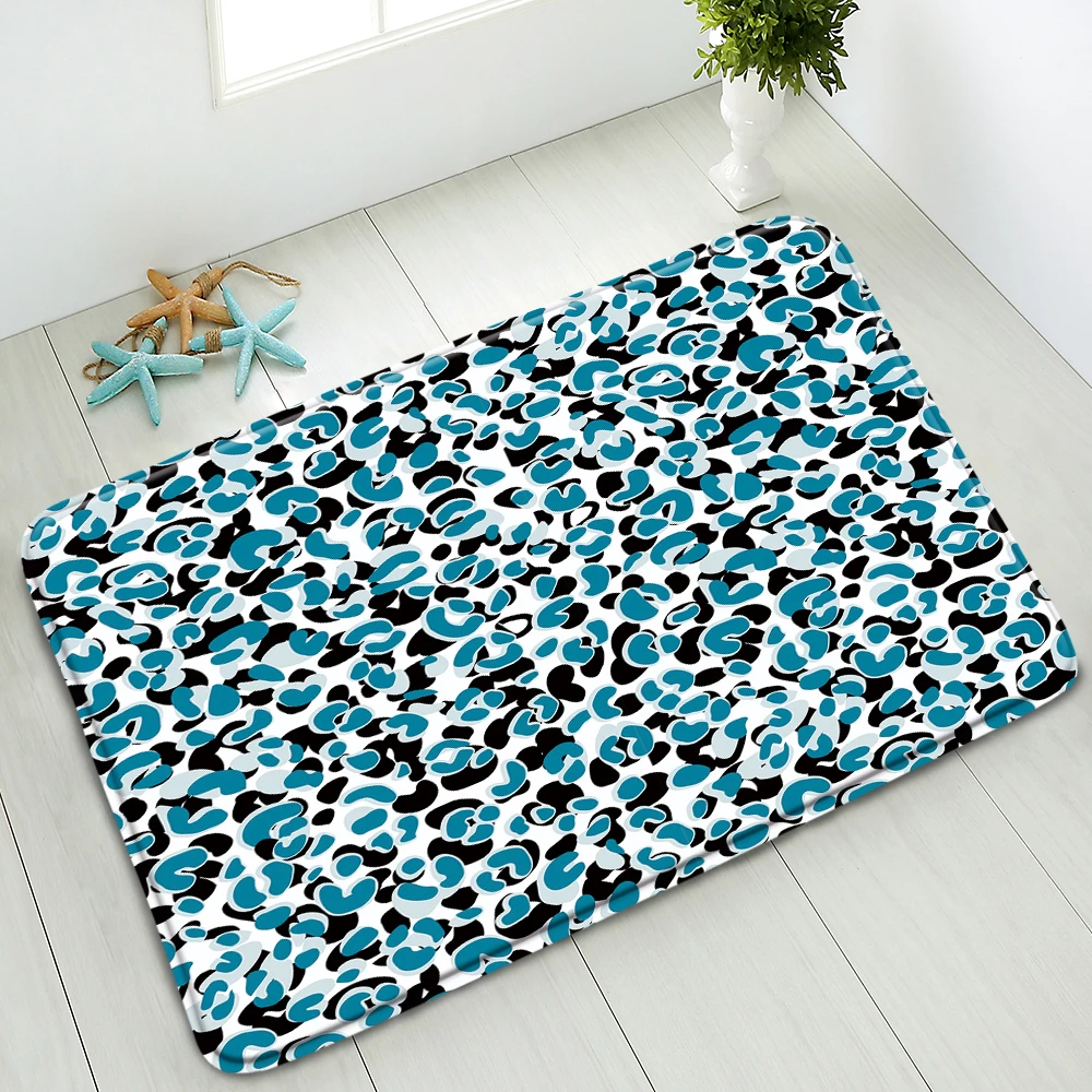 

Anti-Slip Bath Mat Birds Animals Abstract Art Pattern Kitchen Bedroom Living Room Doormat Rug Flannel Water Absorption Carpet
