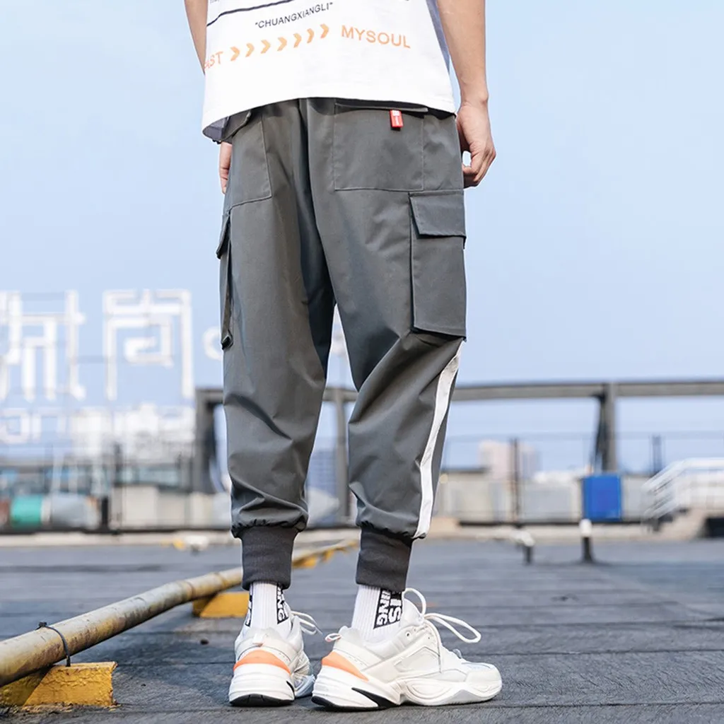 

Men's Summer New Style Fashion Overalls Casual Pure Colour Comfortable Trousers
