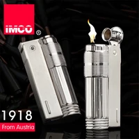 original imco lighter old gasoline lighter genuine stainless steel cigarette lighter cigar fire briquet tobacco petrol lighters