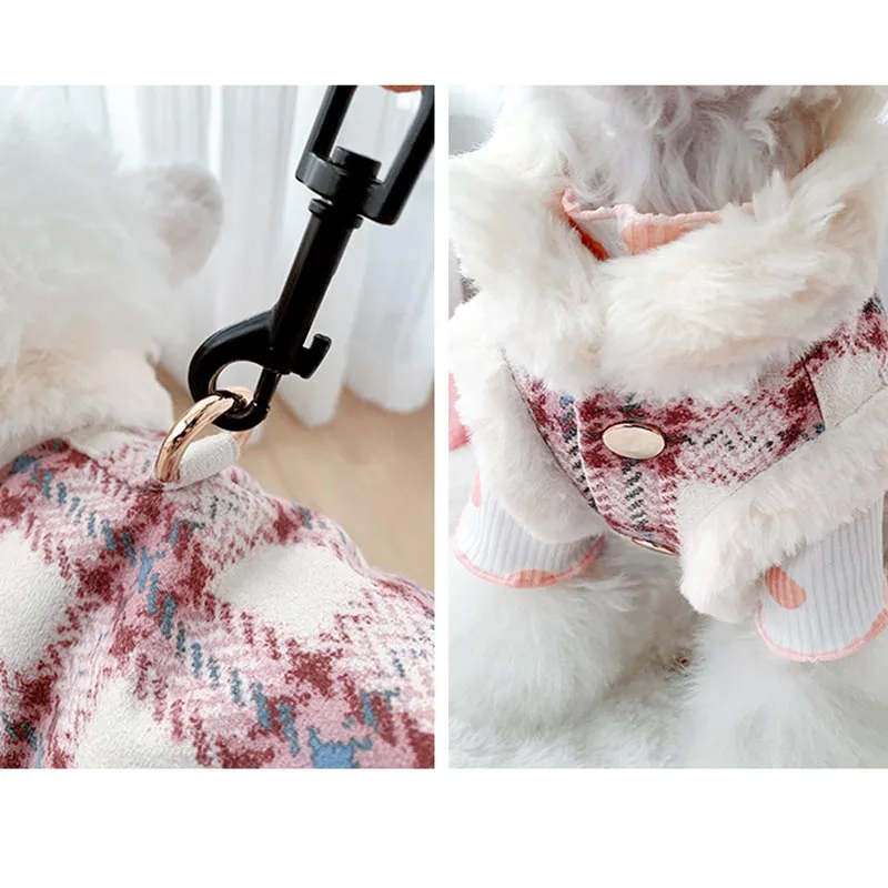 

Winter Dog Clothes Plush Warm Dogs Coat Jacket Clothes With Buckle For Puppy Small Medium Pets Outfit Chihuahua Yorkshire Ropa