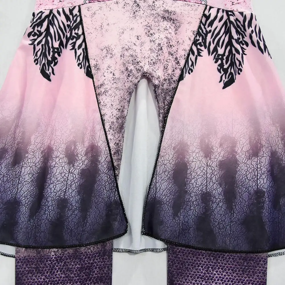 Halloween kids Girl dancing unifom Descendants 3 Mal Bertha Maleficent Long Live Evil Straight Purple Jumpsuits Cosplay costume |