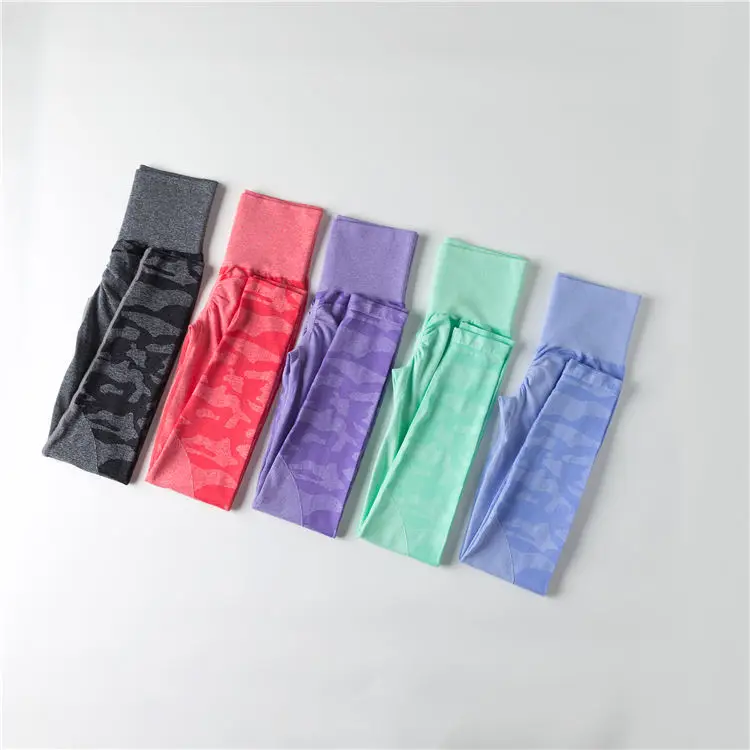 Imlario Camo Seamless Gym Leggings Scrunch Butt Fitness Yoga Pants High Waist Sports Tights Squatproof Activwear