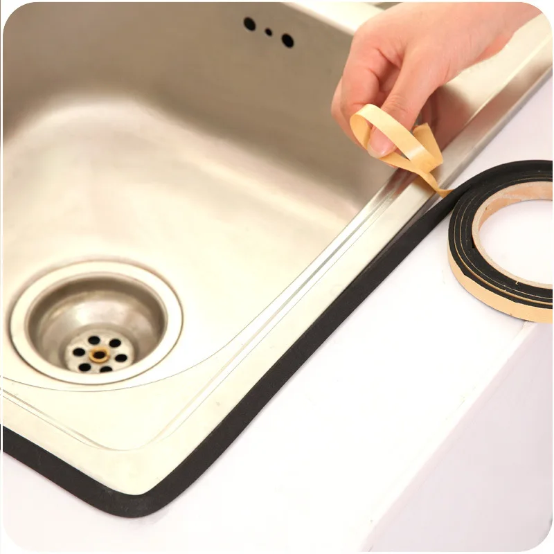 2M Gas Stove Table Gap Anti-fouling Waterproof Anti-mold Strip Self-adhesive Window Slit Kitchen Sink Sealing Tape Adhesive |