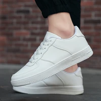 2021 summer new pure white pu sneakers fashion all match sports and leisure trend large size couple white mens shoes zz273