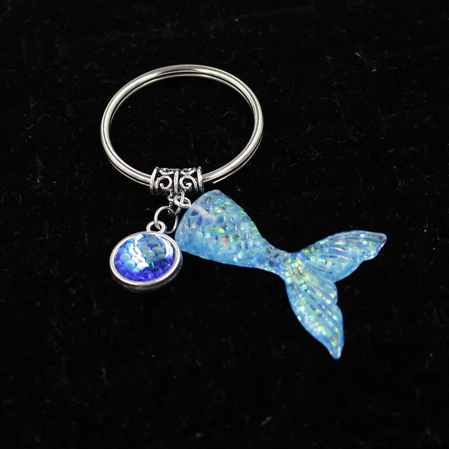 Брелок для ключей русалка Женский милая и романтичная Подвеска из смолы с