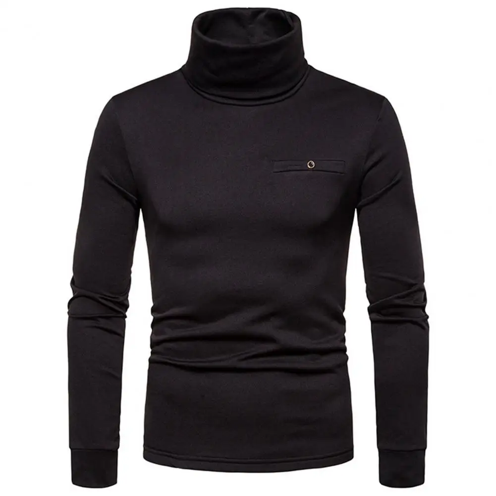 

Base Shirt Men Slim Plush Wear Resistant Base Shirt for Autumn Men's Clothing Streetwear