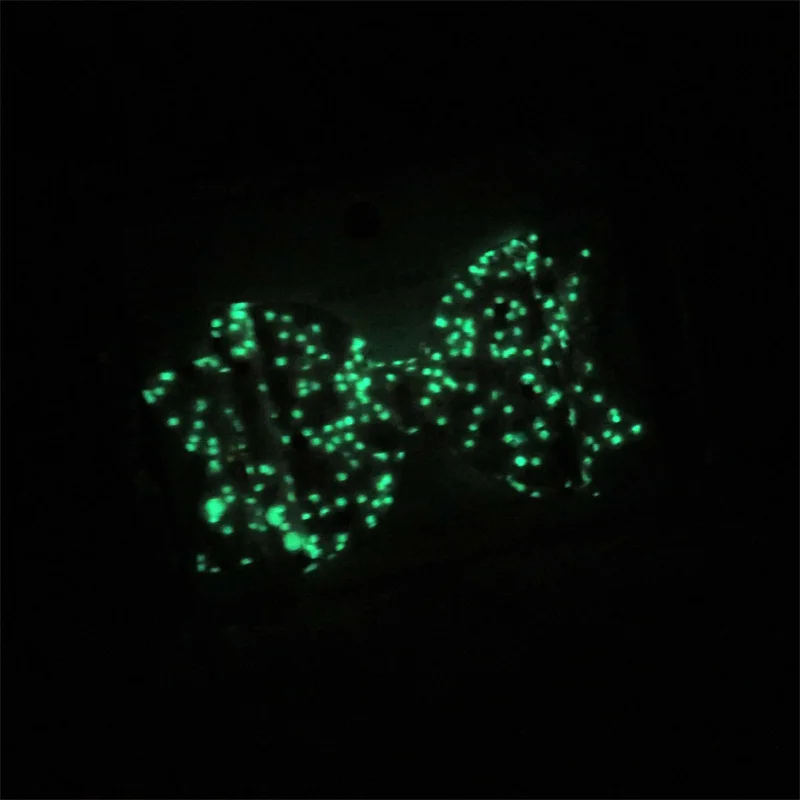 1 шт. милые светящиеся эластичные резинки для волос с блестками девочек банты