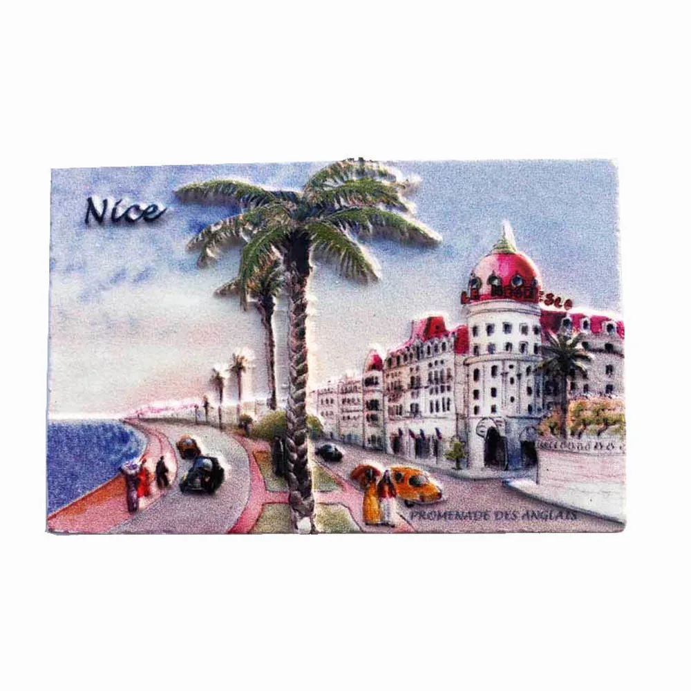 BABELEMI 3D Nice Alpes Франция ручной работы смоляный магнит на холодильник украшение дома