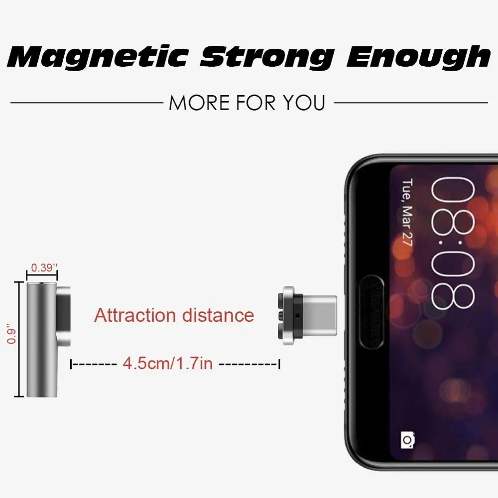 Магнитный адаптер для Pixelbook/Matebook высокоскоростной 9 контактный двусторонний usb