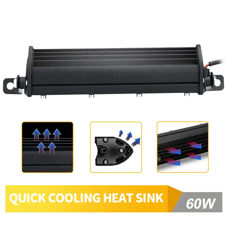 Рабочий светильник 60 Вт светодиодные панели 7 дюймов прожектор Точечный