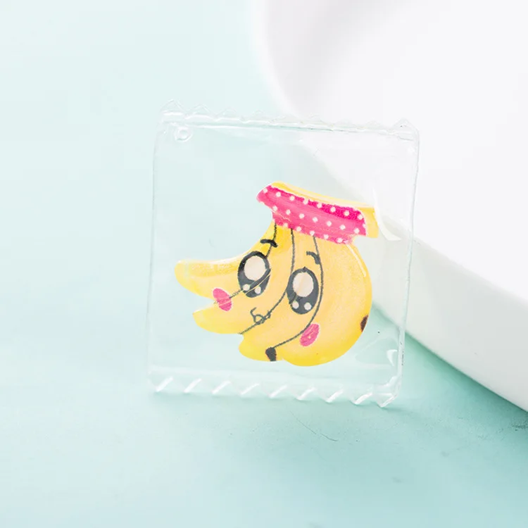 10 шт. ПВХ прозрачная Конфета Kawaii фрукты искусственные продукты Flatback Смола