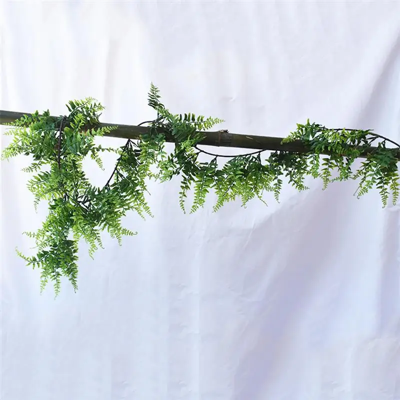 6 23 фута 190 см искусственная гирлянда папоротник реалистичные настенные