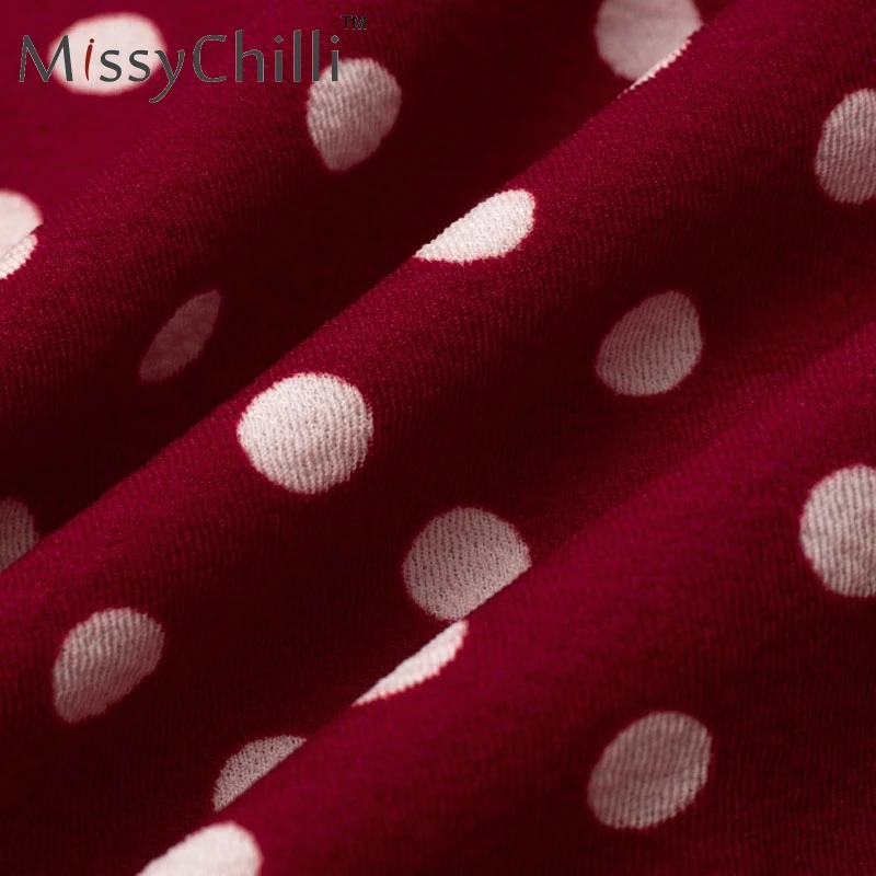 MissyChilli с открытыми плечами открытая спина в горошек облегающее красное платье для женщин размера плюс сексуальное длинное вечернее платье летнее винтажное Клубное элегантное платье