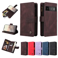 luxury flip phone cases for google pixel 6 pro wallet card holder cover case on for pixel 6 magntic leather stand lanyard shell