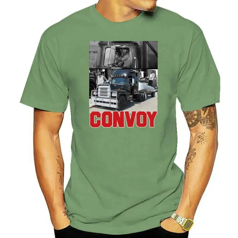 

Convoy Mack Truck Keep Moving R D Trucking Men&#39S Black T Shirt Size S To 4Xl