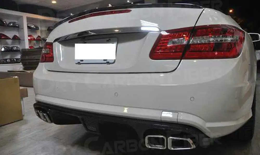 Губа заднего бампера из углеродного волокна для Benz E Class W207 C207 Coupe E260 E300 E350 Sport 2 Door