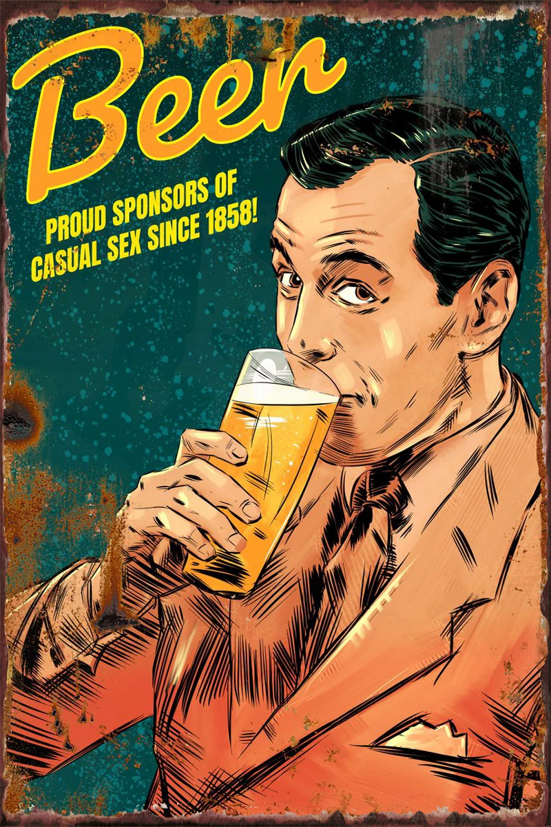 

Beer Tin Sign Tin Plates Wall Decor Room Decoration Retro Vintage Metal Sign For Art Home Club Man Cave Cafe Pub