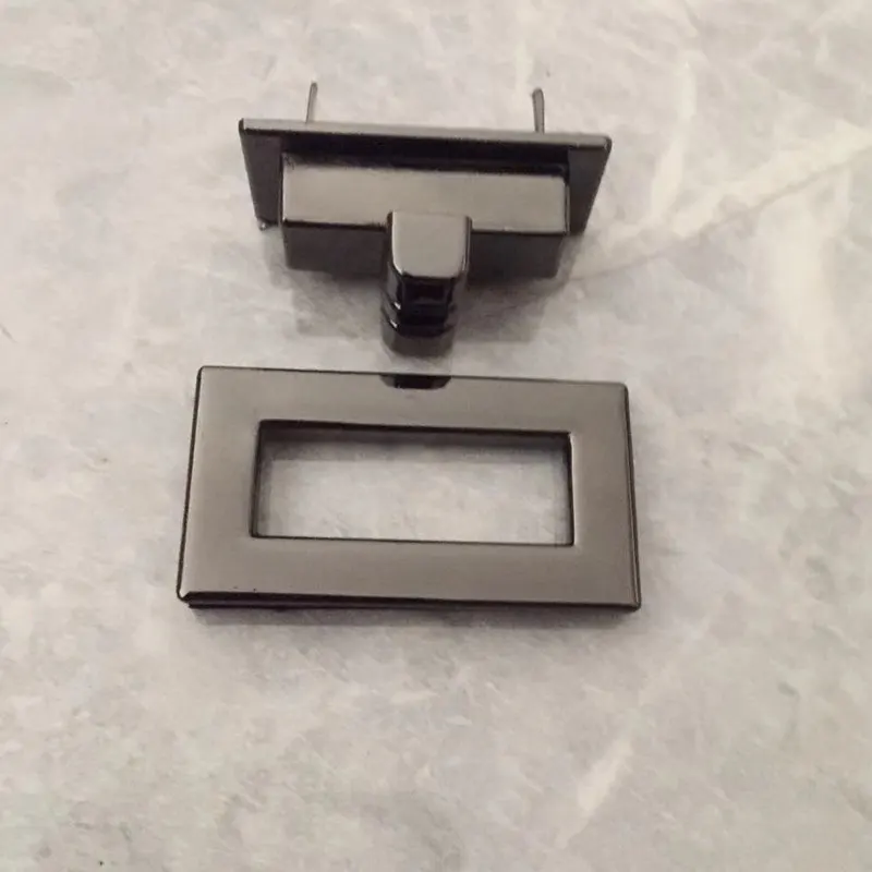 Rectangle hardware accessories Metal Clasp Turn Lock Twist Lock DIY Handbag Bag Purse Hardware Closure Bag Parts Accessories