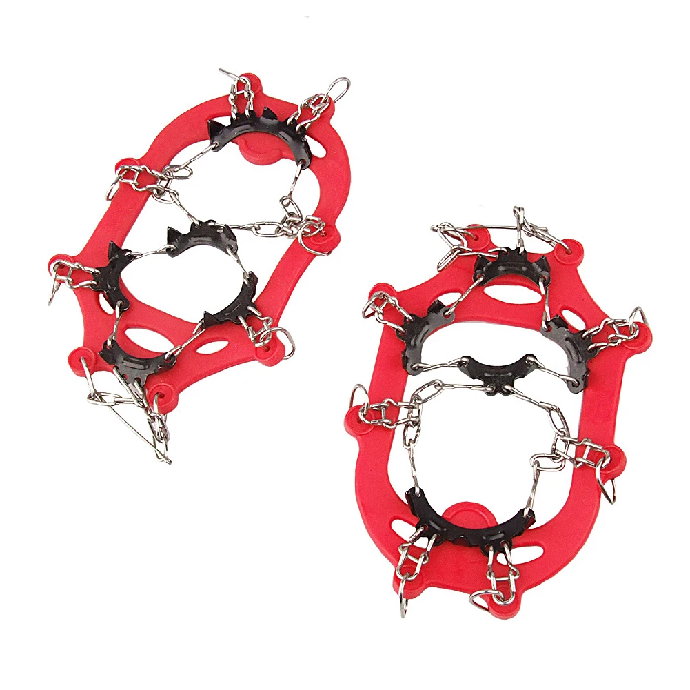 

Crampons Traction Cleats 11 Spikes Stainless Steel Anti-Slip Ice Snow Grip Shoes Boots Walking Fishing Hiking Winter Snow Spike