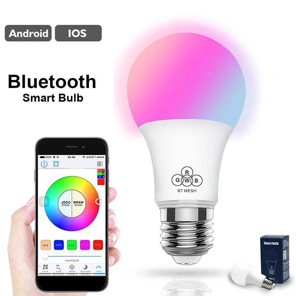 Светодиодный прожектор Bombilla 16 цветов с сеткой Bluetooth светодиодный динамик