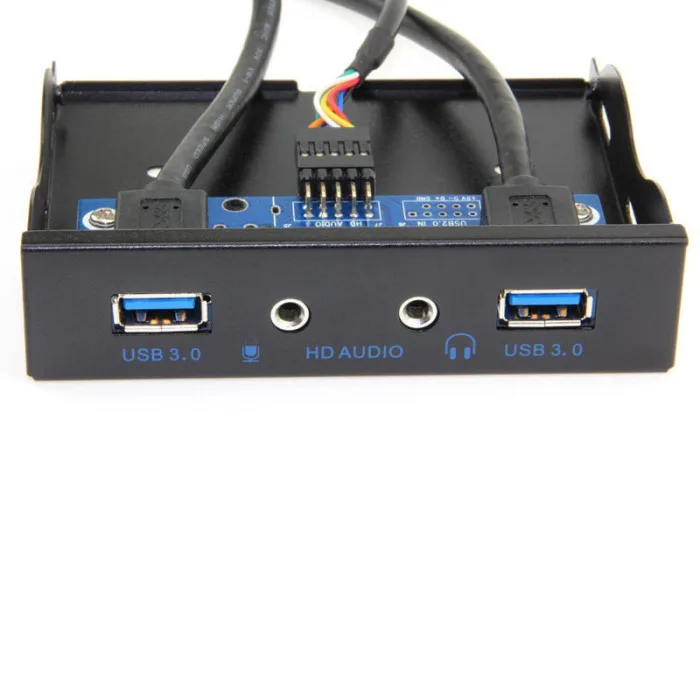 2020 Новый USB 3 0 2 портовый 5 дюймов металлическая передняя панель концентратор с 1 HD