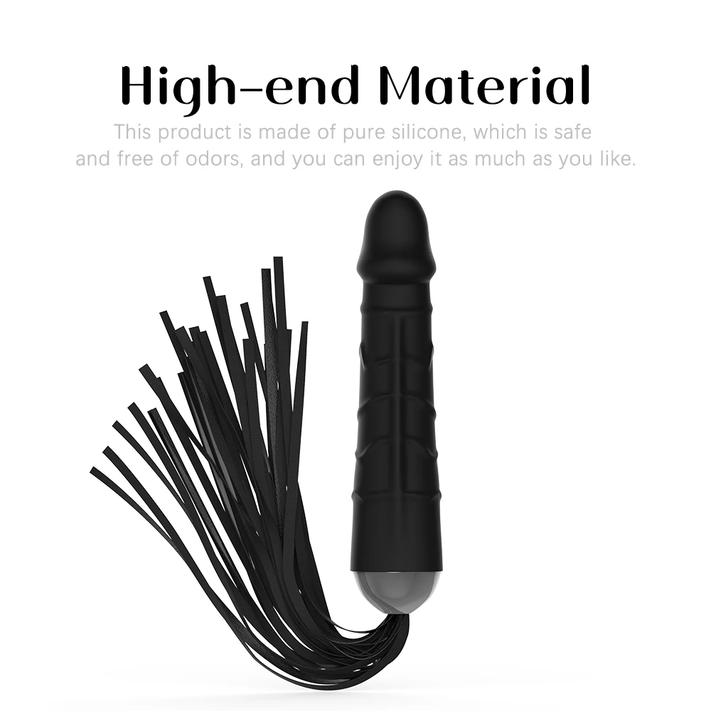 Имитация пениса флирт кнут силиконовый фаллоимитатор SM игрушки точка G