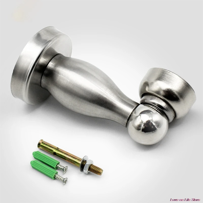 

Magnetic Door Stop Stainless Steel Door Stopper Door Holder Doorstop Top Wall Suction Magnetic Anti-Collision Door Opener