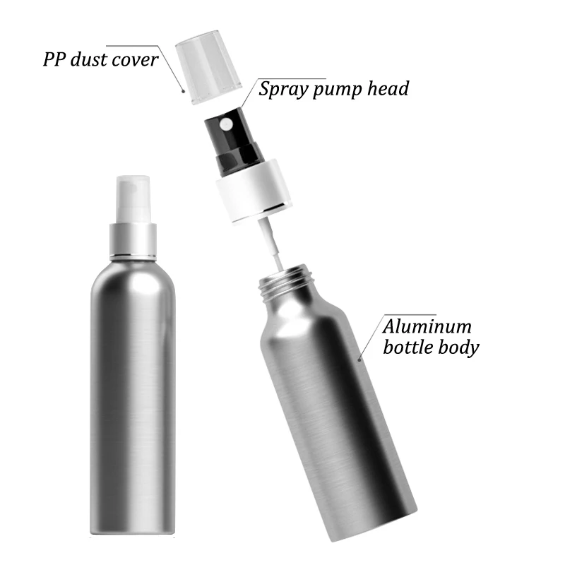 Спрей бутылка многоразового использования бутылки алюминиевые для духов