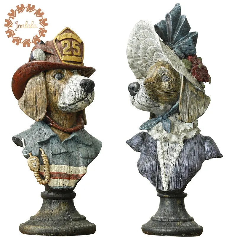 Статуэтка джентльмена леди собаки украшения для дома и офиса стильное украшение