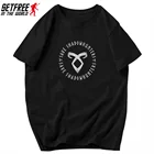Футболка с рунами Shadowhunters, уличная одежда, хлопковая Футболка оверсайз с круглым вырезом и коротким рукавом