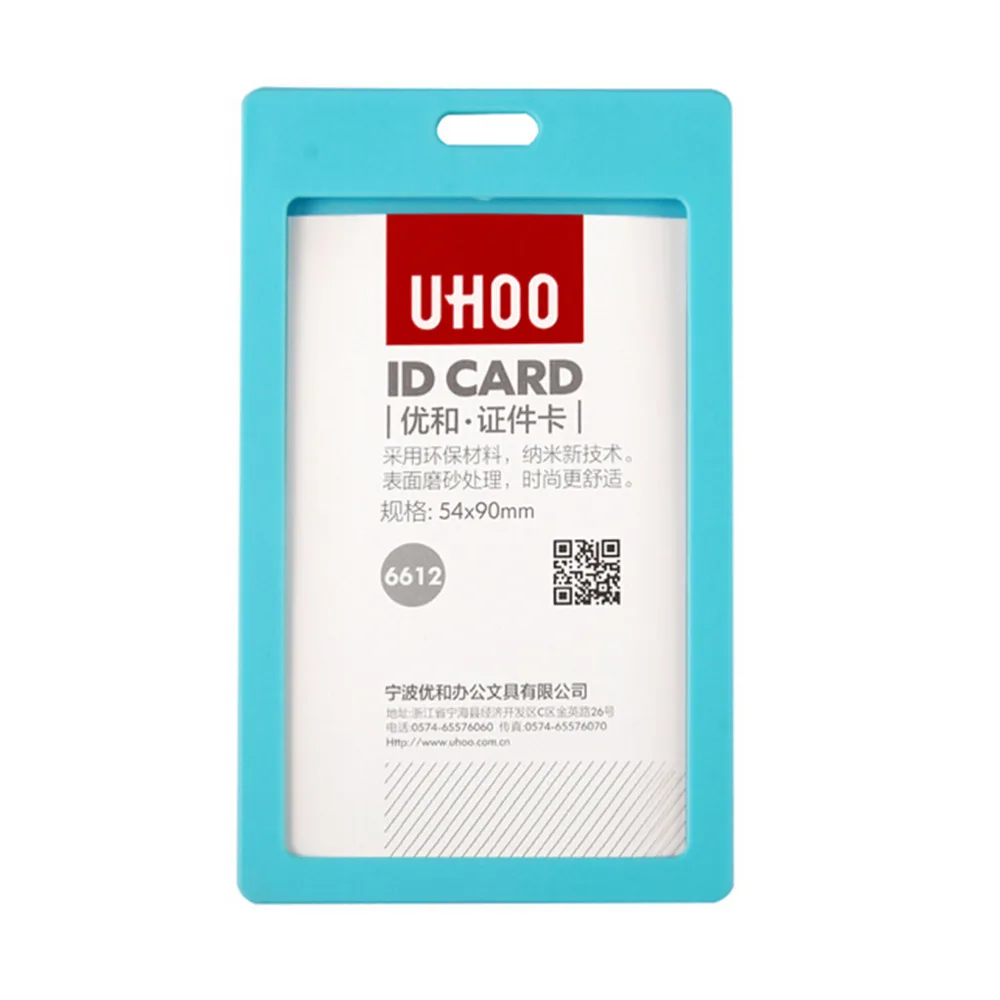 

PVC ID Work Office ID Card Credit Card Badge Holder Bus Cards Case Stationery Cute Supplies With Lanyard Badged Reel