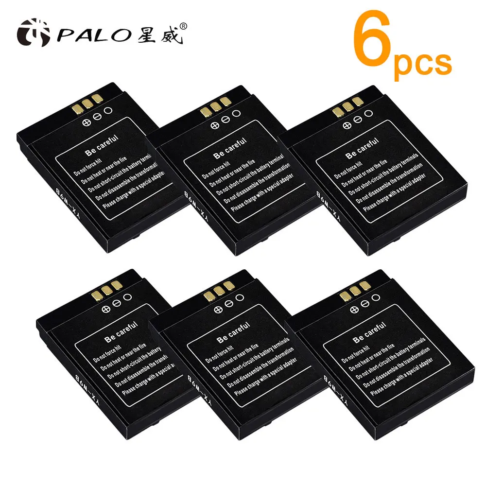 6pcs battery PALO перезаряжаемая батарея для умных часов DZ09 SmartWatch с аккумулятором 3,7 в 380 мАч для DZ09 QW09 W8 A1 V8 X6 - Цвет: 6pcs battery