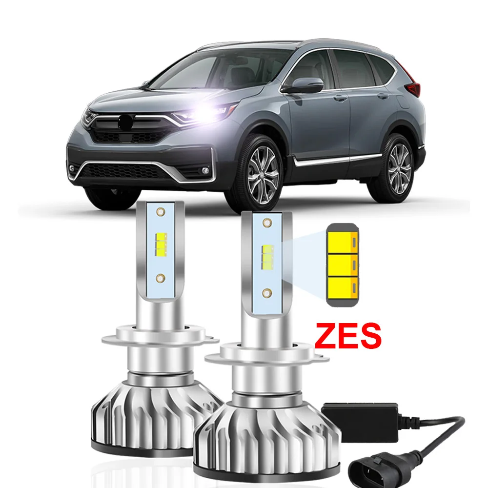 2Pcs Car LED Headlight Bulbs with ZES Chips For Honda CR-V CRV 2017 2018 2019 2020 2021 Led High LOW Beam