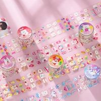 little bear garden party series masking washi tape cute cartoon decorative adhesive tape decora diy scrapbooking sticker label